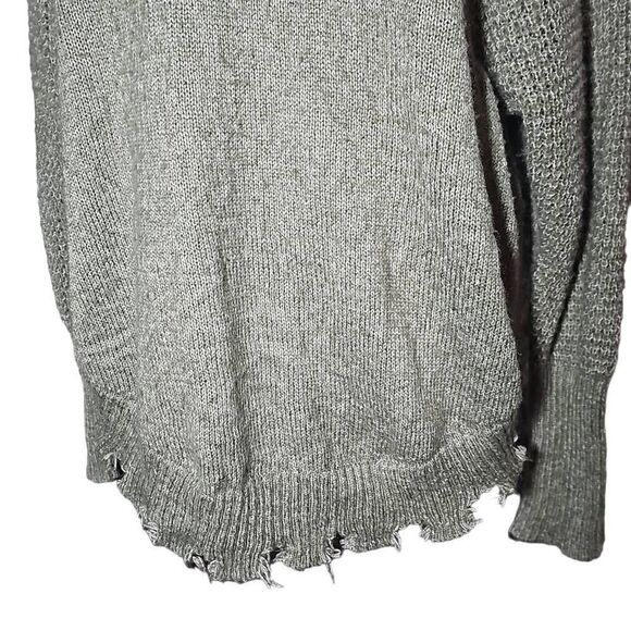 Rue 21 Sweater. Longsleeve. Fashion Design Distressed Hem. - Picture 3 of 6